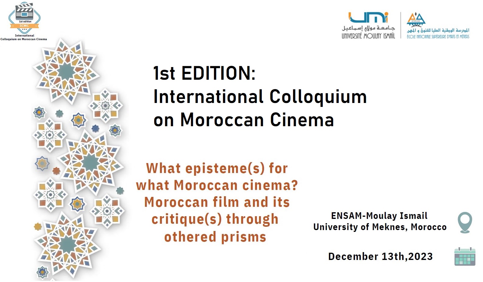 Le colloque international sur le cinéma Marocain 2023